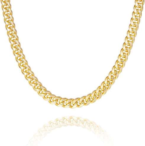 KissYan Gold Necklace for Women, 14K Gold Plated Dainty Chain Choker Chunky Figaro Snake Mariner Cuban Link Chains, Adjustable Trendy Necklaces Ha...