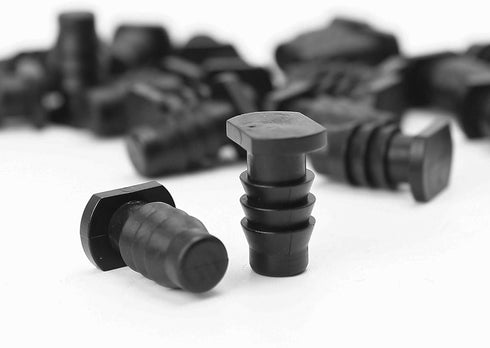 20pcs Irrigation End Cap Tubing Drip Plug Fittings: 3/8 Soaker Hose ID Barbed Parts for Line Goof Connector Garden System, Bore Capillary Tube Sea...