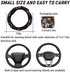 Car Steering Wheel Cover, Universal 15 inch, Soft Elastic and Comfortable, Cute Flowers Steering Wheel Protector, Warm in Winter and Cool in Summe...