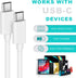 2Pack Set USB C Charger Block, 6.6 FT USB C to USB C Cable, Fast Charging Block Cube Brick Plug Adapter Compatible for with iPhone 15 Pro Max Plus...