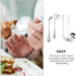 BESTonZON Adaptive Fork and Spoon Angled Utensils Curved Flatware Self Feeding Silverware Anti Shake Tableware for Elderly Patients Left and Handl...