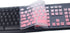 Ultra Thin Desktop PC Silicone Clear Keyboard Cover Skin Protector Compatible for Logitech MK295 MK275 MK270 Wireless Keyboard, Logitech K200 K260...