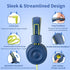 POWMEE M1 Kids Headphones Wired Headphone for Kids,Foldable Adjustable Stereo Tangle-Free,3.5MM Jack Wire Cord On-Ear Headphone for Children (Blue...