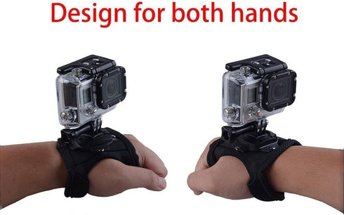 VVHOOY 360 Degree Rotation Hand Strap Mount Wrist Strap Belt Compatible with GoPro HERO11 10 9 8 7/AKASO EK7000/Brave 4 8 7 LE/V50X/V50/Dragon Tou...
