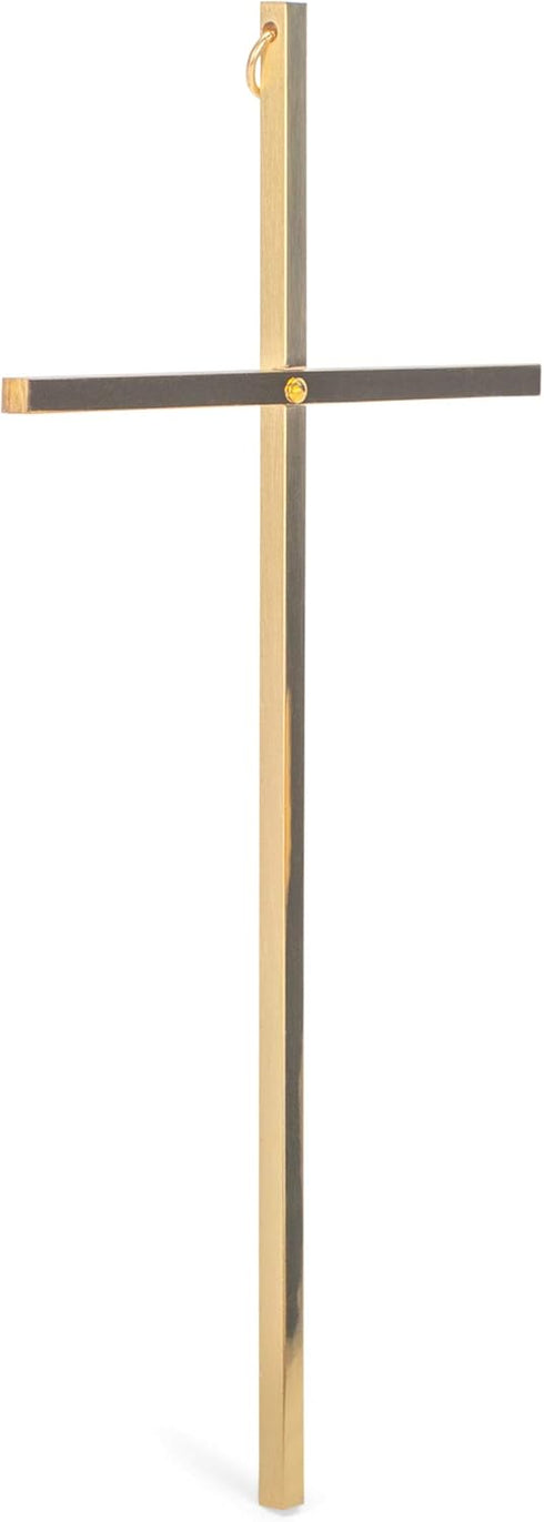 Dicksons Goldtone 8 Inch Metal Decorative Hanging Wall Cross...