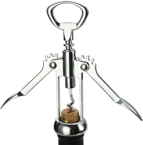 Wing Corkscrew Wine Opener by HQY - Premium All-in-one Wine Corkscrew and Bottle Opener - Risk Free Money-back!...