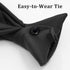 Men's Clip on Ties Pre-Tied Adjustable Neckties Solid Color Zipper Ties for Men Formal Business Graduation...