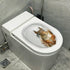 1Pcs 3D Cartoon Squirrel Toilet Sticker Creative Squirrel Toilet Lid Decal Funny Toilet Seat Lid Sticker Novelty Toilet Seat Decals Waterproof Sel...