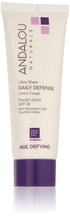 Andalou Naturals Ultra Sheer Daily Defense Facial Lotion SPF 18, 2.7 Oz(Pack of 6)...