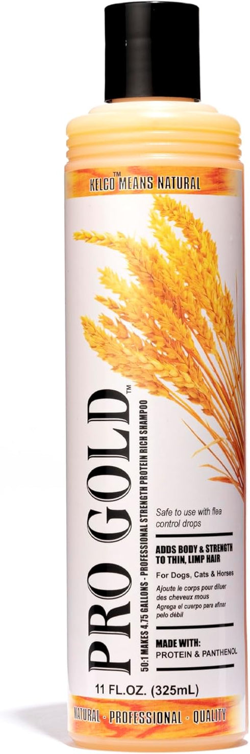 Kelco by Laube Color Enhancing Pet Shampoo - Pro Gold Shampoo for Yellow, Tan, Amber & Brown Coats - Natural, Hypoallergenic Formula for Grooming ...