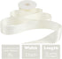 HUIHUANG White Ribbon 2 inch Wide Antique White Double-Faced Satin Ribbon for Flower Arrangements Supplies Wedding Bridal Shower Decor Invitations...
