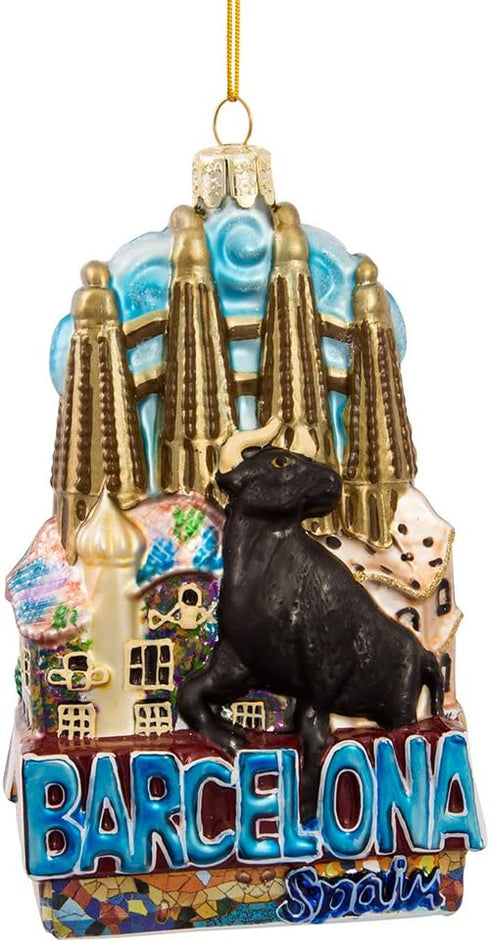 Kurt S. Adler Kurt Adler Barcelona Glass Ornament for Christmas...
