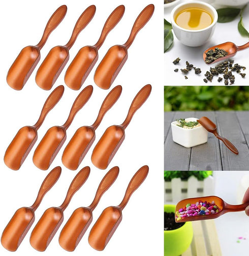 12 PCS Plastic Mini Garden Shovel Spoons Soil Scoops, Cultivation Digging Transplanting Gardening Tools Succulents Potted Flowers, Bath Salt Spoon...