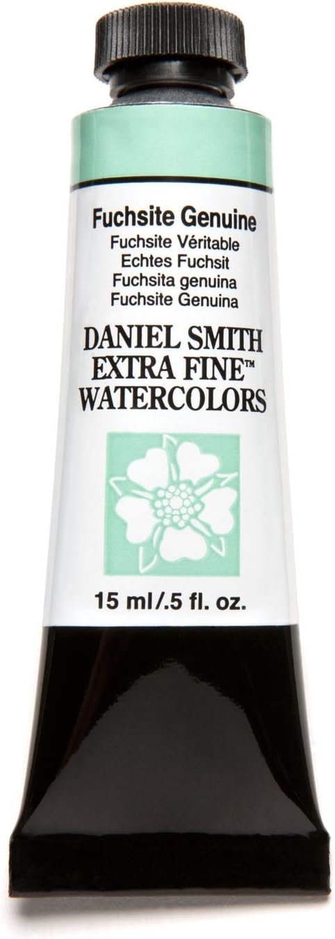 Daniel Smith Extra Fine Watercolor Paint, 15ml Tube, Fuchsite Genuine, 284600169, 0.5 Fl Oz (Pack of 1)...
