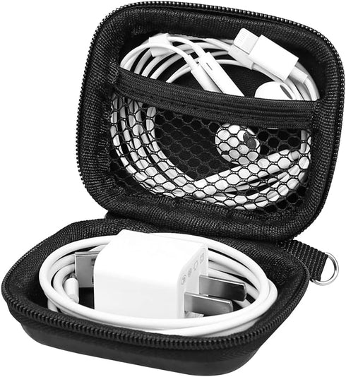Earbud Case Earphone Carrying Case Hard EVA Headphone Storage Bag Small Zipper Pouch Compatible with Beats Fit Pro, urBeats3, Bose Soundsport, Ear...