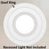 LightLabs Goof Ring Gloss 6 Pack 8.65" Diameter for 6" Cans. Inlcudes Mounting Tape to Fix Drywall Damage for Flush Mount Recessed Down Lights. 6....