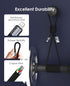 Magnetic iPhone Charger Cord 5ft Coiled, USB A to Lightning Cable Fast Charging Nylon Braided - MFi Certified Compatible with iPhone 14 13 12 11 P...