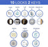 ROTOPATA Magnetic Cabinet Locks for Babies Child, Baby Proofing Safety Latch for Cabinets Drawers Cupboard Kitchen Bedroom, Adhesive or Screw Two ...