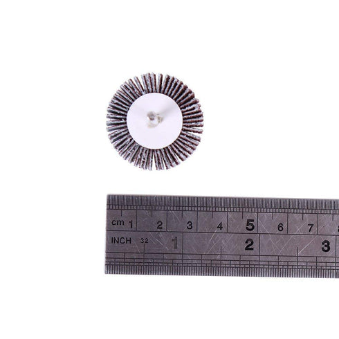 AUTOTOOLHOME 20PCS Abrasive Flap Wheel Sander 80 Grit 1/8" Shank Diameter 32mm 3/8" Thick and 1" Abrasive Sandpaper Flap Sanding Wheel Grinding He...