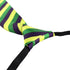 Needzo Mardi Gras Tie For Men, Purple, Yellow and Green Striped Necktie Party Accessory, One Size Fits Most, Adjustable Collar...