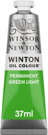 Winsor & Newton Winton Oil Color, 37ml (1.25-oz) Tube, Permanent Green Light...