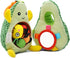 Jollybaby Plush Stuffed Fruit Baby Rattle Toy for Stroller Car Seat Crib, Montessori Sensory plush Avocado Toy with Rattle and Mirro Toy for Baby ...