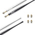Elzo Stylus Pen Combo Universal Capacitive Touch Screen 2 Packs with 4 Replacement Fiber Fine Tips for Tablet iPad, iPhone, Samsung, Microsoft Sur...