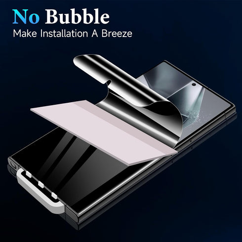 LYWHL 2 Pack for Samsung Galaxy S24 Ultra Privacy Screen Protector, Anti-Spy Flexible Hydrogel Film, Sensitive Touch & Fingerprint Unlock, Durable...