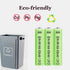 12 Packs 1.2V AAA 400mAh Ni-MH Rechargable Batteries for Garden Landscaping Solar Lights (AAA Size Cell)...