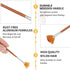 9 Pieces Fan Brush for Painting, Professional Artist Fan Paint Brushes Set Soft Anti-Shedding Nylon Hair Wood Long Handle Paint Brush Set for Acry...