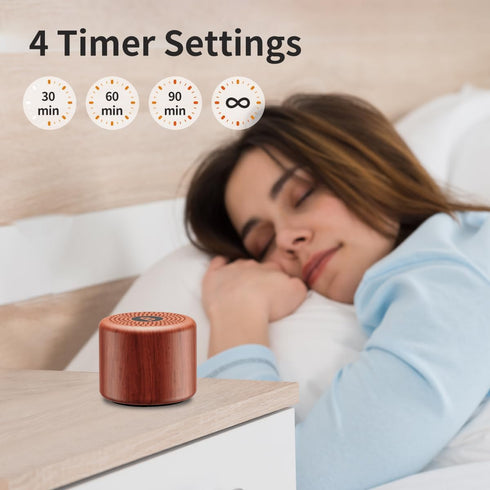 Portable Sound Machine White Noise Machine with 30 Soothing Sounds Travel Sleep Brown Noise Machine for Adults Kids Baby Rechargeable Loud Speaker...