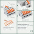 10pcs Electrical Wire Connectors, DIY Butt Terminal Connectors for 4 Circuit Inline Splices (1 in 4 Out)...