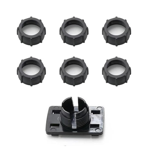 6 Pack Car Phone Mount Replacement Parts Tightening Nut for Replacement Car Mount Screw-On Ball-Joint Fixed Adapter Head Bracket Holder Ring for C...
