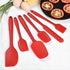 Silicone Spatula Set 6 Piece Kitchen Utensils for Cooking Baking and Mixing Heat Resistant Non Stick Rubber Spatula with 480 Degrees Fahrenheit He...