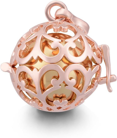 EUDORA Harmony Bola Rose Gold Angel Caller Pregnancy Women Necklace Wishing Chime Mexico Ball Lockets Pendant...