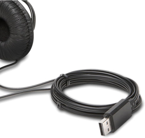 Kensington USB-A Hi-Fi Headphones, Over-Ear Headset, 6ft Cord (K97600WW), Black......