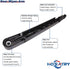 Rear Wiper Arm Blade Set for Kia Sportage 2017-2022 Rear Windshield Wiper Arm Blade Assembly 98815-A4100 98850-A4000...