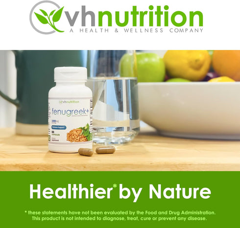 VH Nutrition Fenugreek+ | Fenugreek Capsules for Women | 1400mg Lactation Supplement* | Extra Strength Mother's Breastfeeding Support Formula* | E...