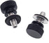WeiSen 1/4"-20 Fender Rear Seat Bolts,2 PCS Screw and Nut Base Billet Hard Anodized Aluminum Compatible with Harley Touring Dyna Softail Sportster...