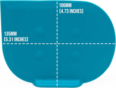 Versatile Cake Icing Frosting Smoother with Stand - Flexible Bowl Scraper Has Flat and Curved Edges to Easily Smooth, Mix, and Clean - All-In-One ...