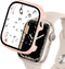 Miimall Compatible for Apple Watch Series 9 41mm Case with Built-in Glass Screen Protector, Hard PC Shockproof Anti-Scratch Waterproof Bumper Case...