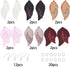 SUNNYCLUE 44Pcs DIY 6 Pairs Faux Leather Charms Three Layer Teardrop Dangle Leaves Charms Earring Making Kit Thanksgiving Teardrop Glitter Leaf La...