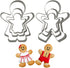 6PCS Cute Funny Gingerbread Boy and Girl Christmas Lebkuchen Cookie Cutter Molds, Like A Family by CSPRING...