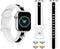 Silicone Band for Apple Watch Band 38mm 40mm 41mm Rosegold with 2 Pairs of Bee Charms Decor, Designer Sport Strap for Silver iwatch Bands Series 9...