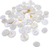 60PCS White Genuine Mother of Pearl Buttons Set, Natural Shell Buttons for DIY Sewing Crafts, Clothes, Blazer, Shirts, Suits (12.5mm/15mm/18mm/20m...