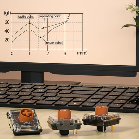 Kailh Choc Low Profile V2 Switch for Mechanical Gaming Keyboard Switch,5-Pin Switch, Tactile Switch(Brown,10pcs)...