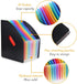 Lemical Desktop Expanding File Holder 13 Rainbow Pockets Portable File Folder A4 File Organizer Self Standing Accordion Document Storage Box High ...