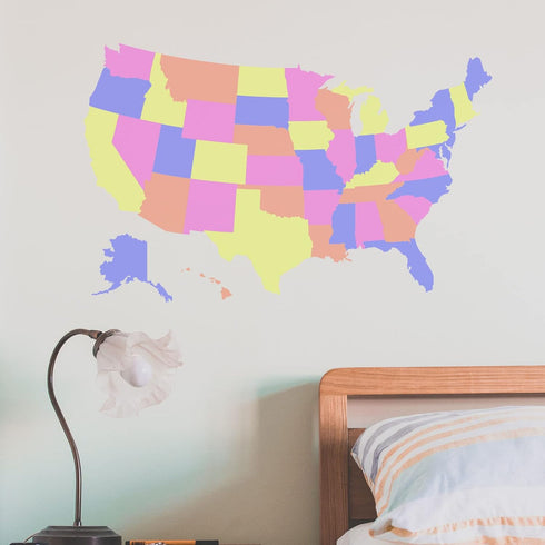 FINGERINSPIRE 4 Pcs USA 45 States Stencil 11.8x11.8 inch United States Map Stencil Template Sets Plastic United States Map Outline Stencils Reusab...