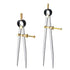 2 PCS Adjustable Lockable Spring Wing Divider Calipers, 6 Inch and 8 Inch Steel Leather Compass Creaser, Drafting Compass Tool for Woodworking, Me...