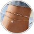 Boho Ankle Bracelets for Women Layered Cubic Zirconia Tennis Anklet Dainty Thin Snake Chain Anklet Summer Beach Rhinestone Charms Ankle Chain Foot...